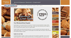 Desktop Screenshot of klostermanbakery.com