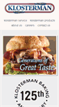 Mobile Screenshot of klostermanbakery.com