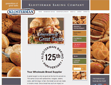 Tablet Screenshot of klostermanbakery.com